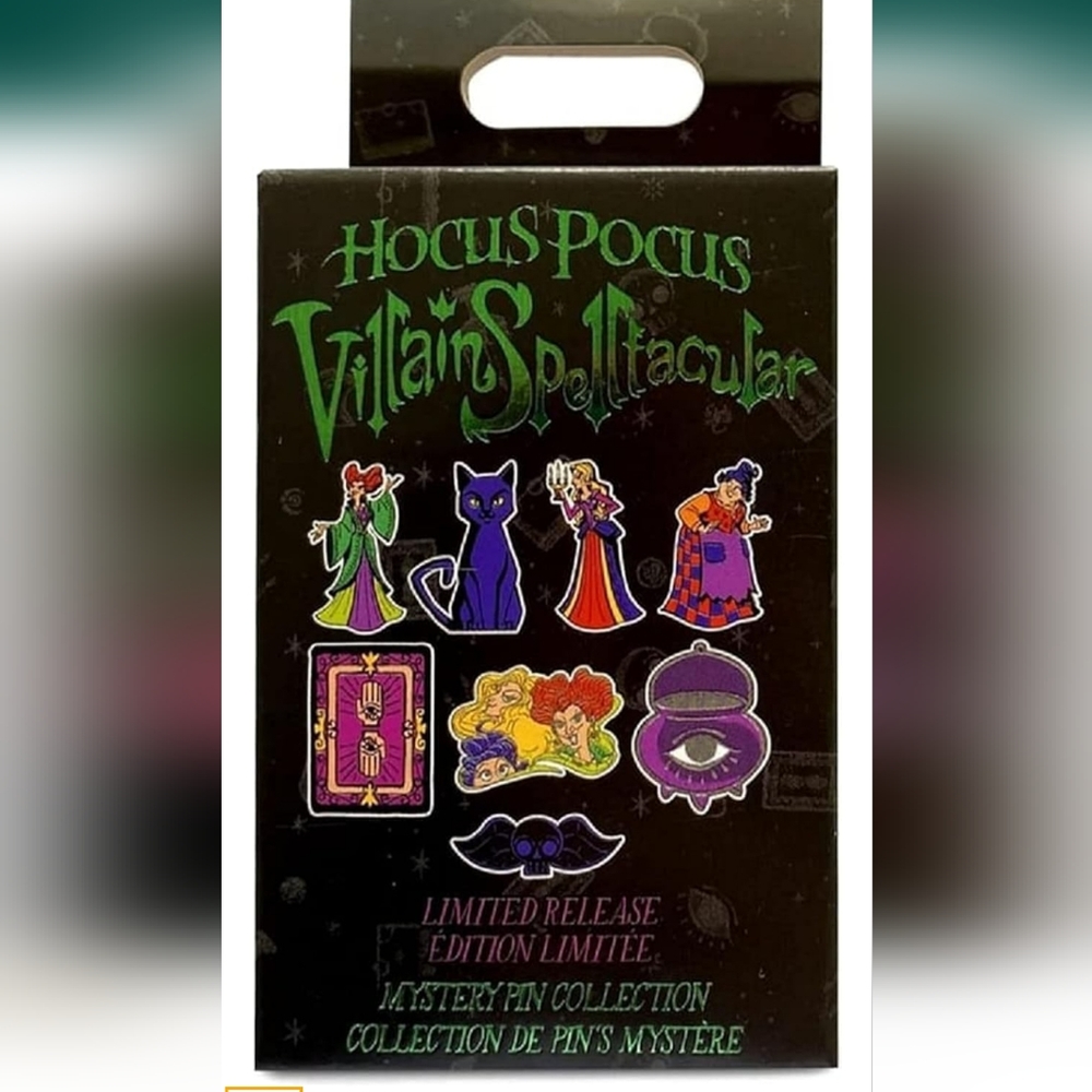 Disney Hocus Pocus Villain Spelltacular Mystery Pin Collection - New and Sealed